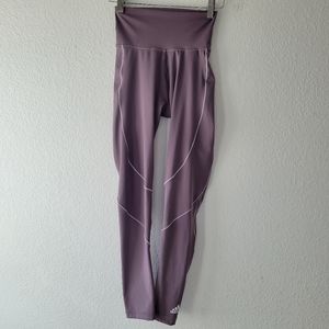 Adidas Women's Lavender Purple 7/8 Performance Leggings Size XS | Athleisure EUC
